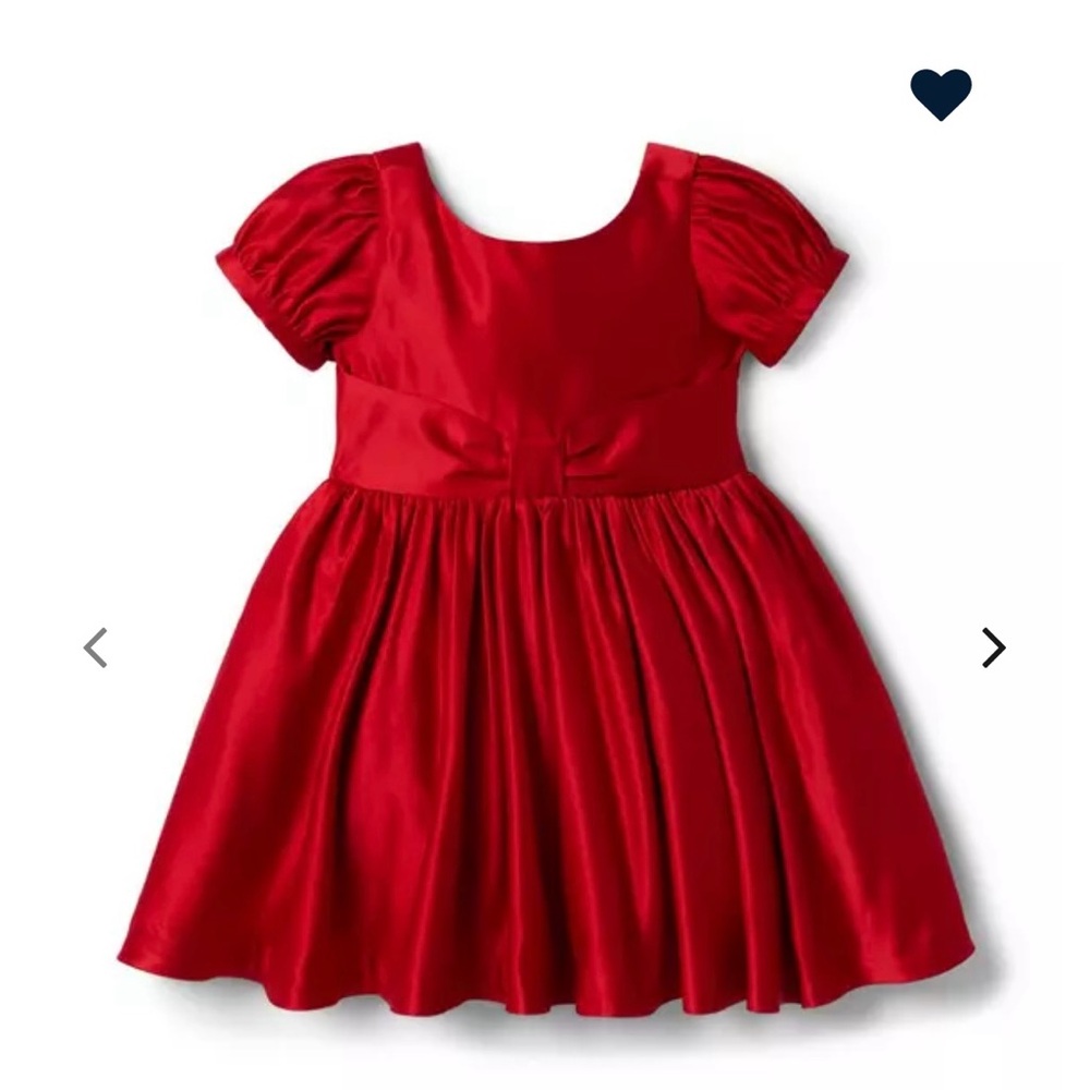 Janie and Jack Red Satin Dress